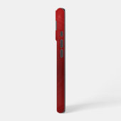 Glanzend rood metallic design iPhone 16 hoesje (Linkerkant)