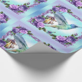 Glanzend Roos- en mengvoeders, 30 x 6' Cadeaupapier (Hoek)