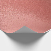 Glanzend Roos Gold Wrapping Paper Cadeaupapier (Hoek)