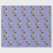 Glanzend Roos van Paarse Florence Cadeaupapier (Vlak)