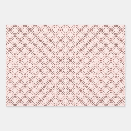 Glanzend Roze Goud Inpakpapier Vel (Voorkant 3)