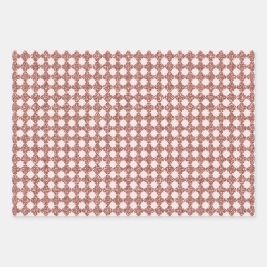 Glanzend Roze Goud Inpakpapier Vel (Voorkant)