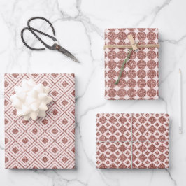 Glanzend Roze Goud Inpakpapier Vel