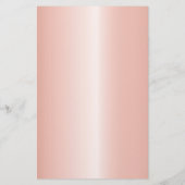 Glanzend roze Gouden WIMPER SALON SERVICE LIJST Flyer (Achterkant)