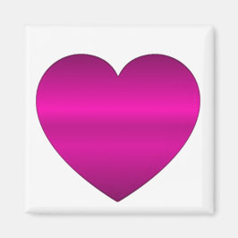Glanzend Roze Hart Magneet