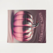 Glanzend roze pompoen foto achtergrond wandkleed (Voorkant (horizontaal))