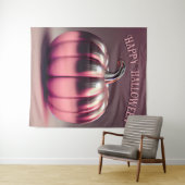 Glanzend roze pompoen foto achtergrond wandkleed (In Situ (horizontaal))