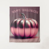 Glanzend roze pompoen foto achtergrond wandkleed (Voorkant)