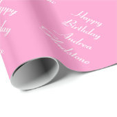 Glanzend roze verlooppapier cadeaupapier (Rol Hoek)