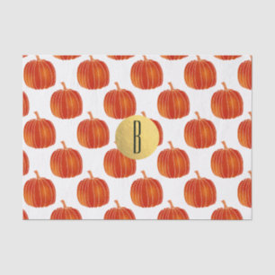 Glanzend Sinaasappel Herfst Pompoen Gold Glam Cust Tissuepapier