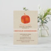 Glanzend Sinaasappel kleine pompoen Herfst Vrijgez Kaart (Staand voorkant)