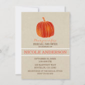 Glanzend Sinaasappel kleine pompoen Herfst Vrijgez Kaart (Voorkant)