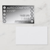 glanzend tandwieltje klantenkaartje (Voorkant / Achterkant)