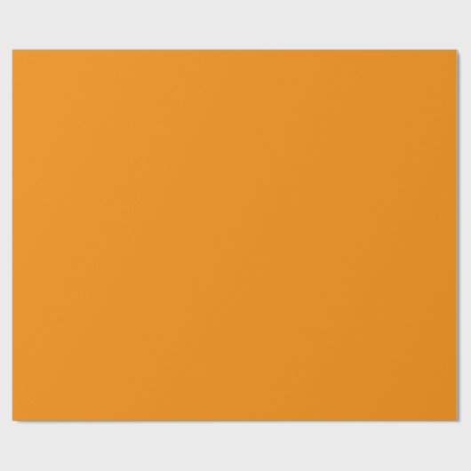 Glanzend Tangerine Oranje Kleur Wrapping Papier (Vlak)