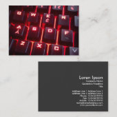 Glanzend toetsenbord visitekaartje (Voorkant / Achterkant)