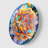 Glanzend uniek Roos Art Dream Grote Klok (Hoek)