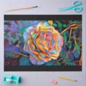 Glanzend uniek Roos Art Dream Tissuepapier (Craft)