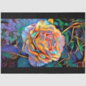 Glanzend uniek Roos Art Dream Tissuepapier (Voorkant)