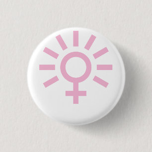 glanzend Venus Ronde Button 3,2 Cm