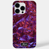 Glanzend Verfrommelde Folie Iridescent Wrap Custom Case-Mate iPhone Case (Achterkant)