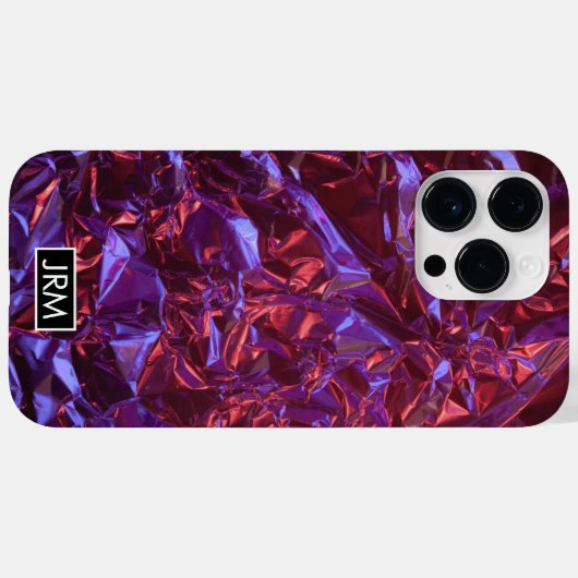 Glanzend Verfrommelde Folie Iridescent Wrap Custom Case-Mate iPhone Case (Achterkant (horizontaal))