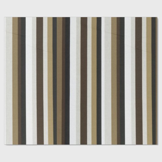 Glanzend Verpakkend Document Bruin & Beige Natuur Cadeaupapier (Vlak)