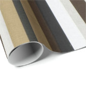Glanzend Verpakkend Document Bruin & Beige Natuur Cadeaupapier (Rol Hoek)