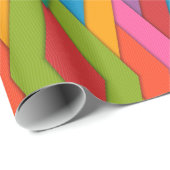 Glanzend Verpakkend Document Kleurrijke Driehoeken Cadeaupapier (Rol Hoek)