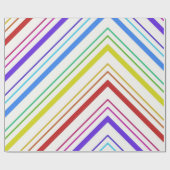 Glanzend Verpakkend Document Kleurrijke Streep Cadeaupapier (Vlak)