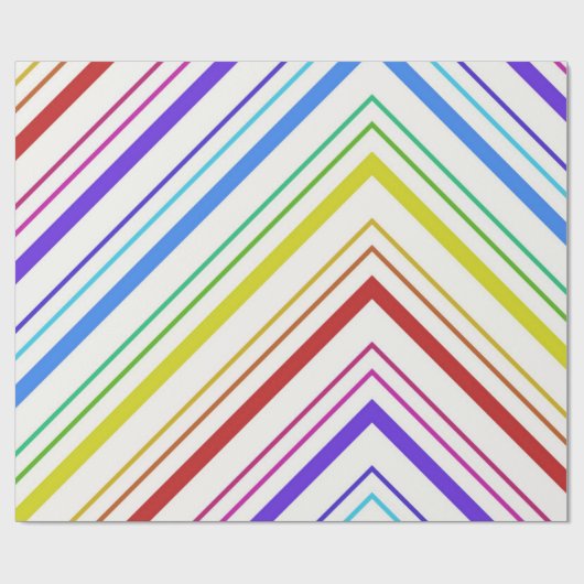 Glanzend Verpakkend Document Kleurrijke Streep Cadeaupapier (Vlak)