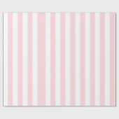 Glanzend Verpakkend Document Roze & Witte Streep Cadeaupapier (Vlak)