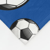 Glanzend Voetbal Fleece Deken (Hoek)