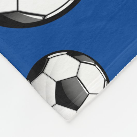 Glanzend Voetbal Fleece Deken (Hoek)