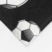 Glanzend Voetbal Fleece Deken (Hoek)