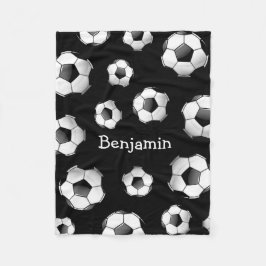 Glanzend Voetbal Fleece Deken