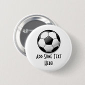 Glanzend Voetbal Ronde Button 5,7 Cm (Voorkant /achterkant)
