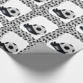 Glanzend Voetbal voor opvulpapier Cadeaupapier (Hoek)