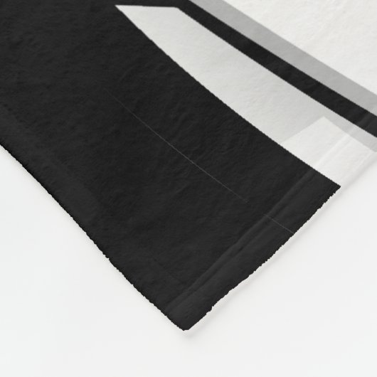 Glanzend Voetbal zwart Fleece Deken (Hoek)