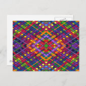 glanzend weefsel briefkaart (Voorkant / Achterkant)