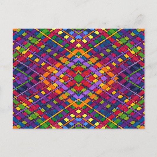 glanzend weefsel briefkaart (Voorkant)