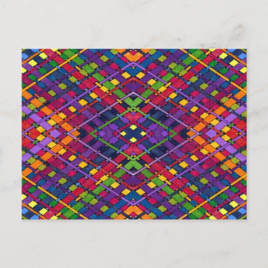 glanzend weefsel briefkaart (Voorkant)