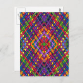 glanzend weefsel briefkaart (Voorkant / Achterkant)