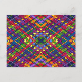 glanzend weefsel briefkaart