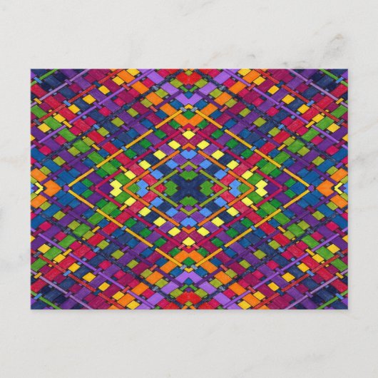 glanzend weefsel briefkaart (Voorkant)