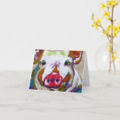 Glanzend wenskaart blanco kaart (Gele Bloem)