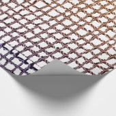 Glanzend wikkelpapier beige net cadeaupapier (Hoek)