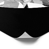 Glanzend witte diamant - poster (Hoek)