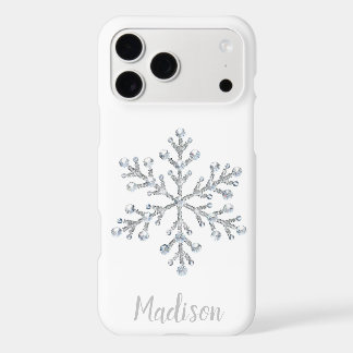 Glanzend Witte Monogram iPhone Hoesje
