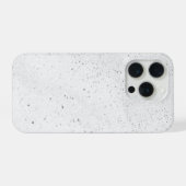 Glanzend Witte Zand iPhone Hoesje (Achterkant horizontaal)