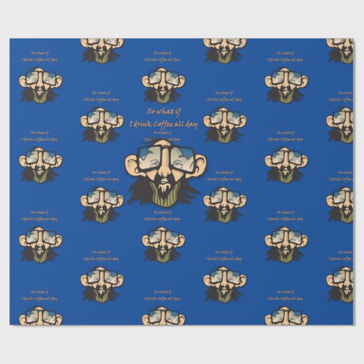 Glanzend wrappend papier, dus wat als ik koffie Dr Cadeaupapier (Vlak)